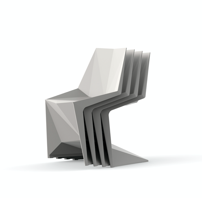 Scaun exterior Voxel, polipropilena injectata cu fibra de sticla, diverse finisaje, 51033F - Vondom [7]