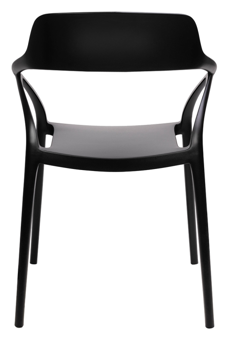 Scaun Gloria 57x54x79 cm, Polipropilenă Negru - King Home [3]