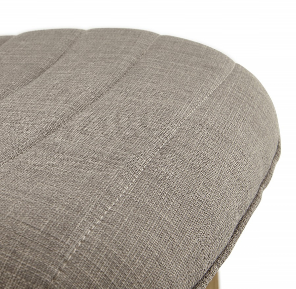Scaun HARDY tapiterie textila gri, picioare lemn, stil scandinav, CH01370GR - Kokoon [9]