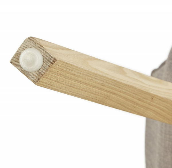 Scaun HARDY tapiterie textila gri, picioare lemn, stil scandinav, CH01370GR - Kokoon [14]