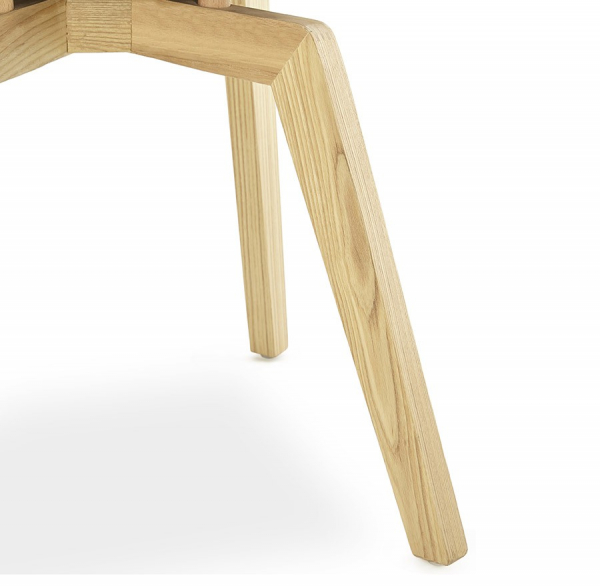 Scaun HARDY tapiterie textila gri, picioare lemn, stil scandinav, CH01370GR - Kokoon [13]