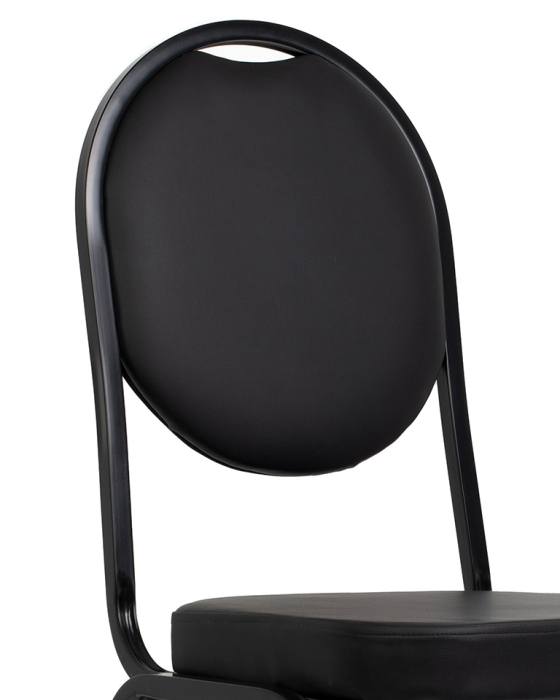 Scaun Hebe 44x56x93,5 cm, Piele Ecologică Negru - King Home [4]