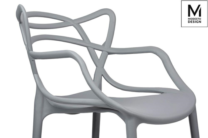 Scaun Hilo 55x58x81 cm, Polipropilenă Gri - Modesto Design [6]