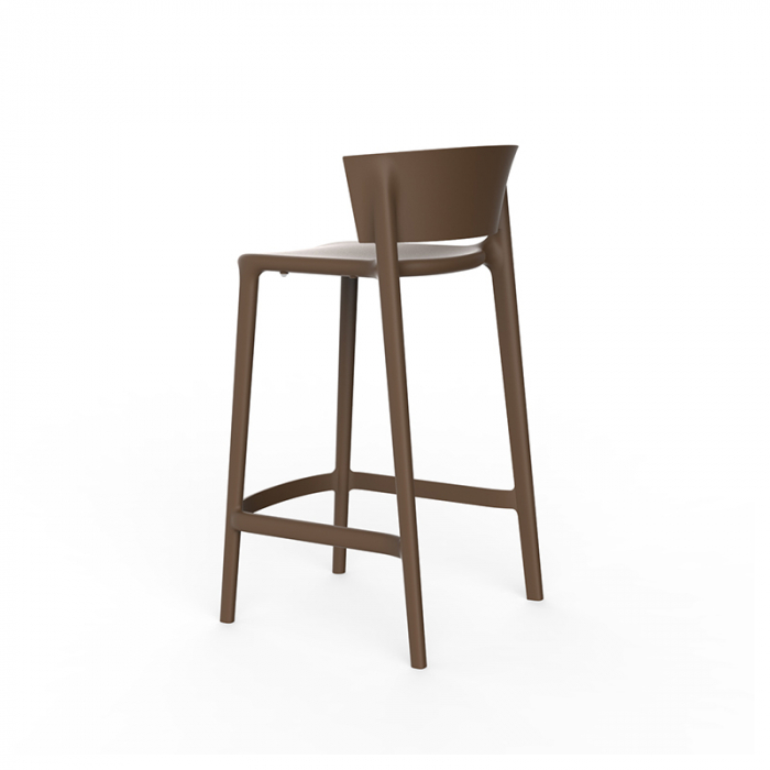 Scaun inalt bar Africa 48x45x94 cm din polipropilena, fara brate cu spatar, 65029 - Vondom [3]