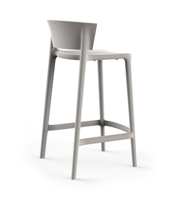 Scaun inalt bar Africa 48x47x85 cm din polipropilena, fara brate cu spatar, 65030 - Vondom [3]