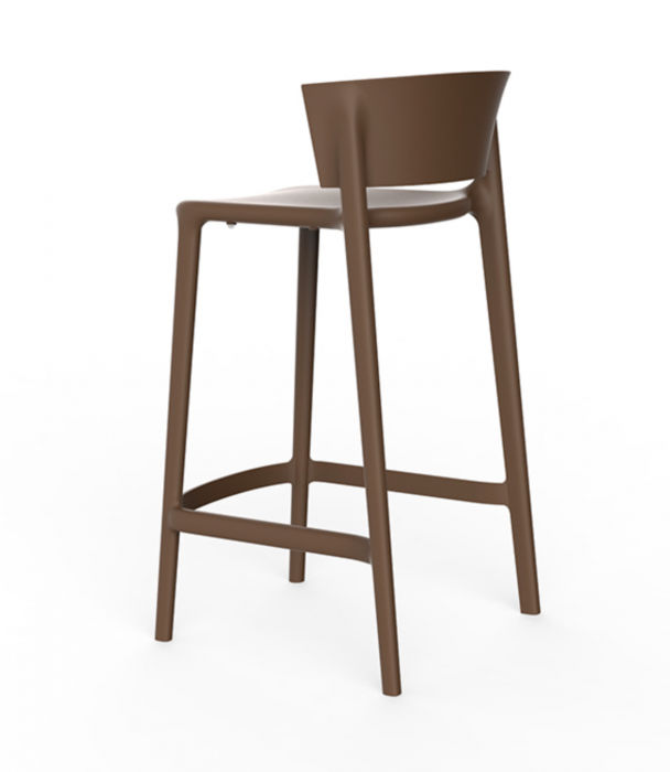 Scaun inalt bar Africa 48x47x85 cm din polipropilena, fara brate cu spatar, 65030 - Vondom [2]