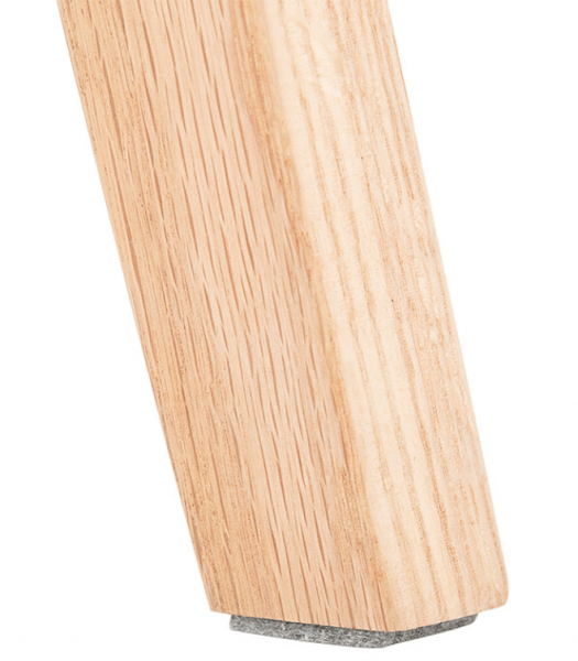 Scaun inalt bar gri Lisa picioare lemn natur, tapiterie microfibra, BS03800DGNA - Kokoon [9]