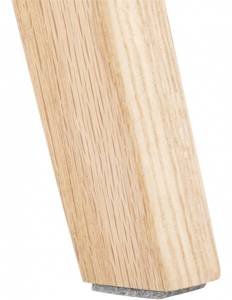 Scaun inalt bar Cline catifea gri, design scandinav, picioare fag, BS03880GRNA - Kokoon [11]