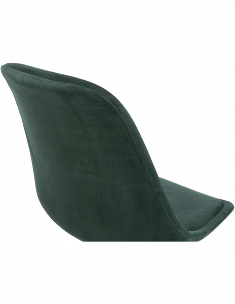 Scaun inalt bar Cline catifea verde, design scandinav, picioare fag, BS03860GENA - Kokoon [9]