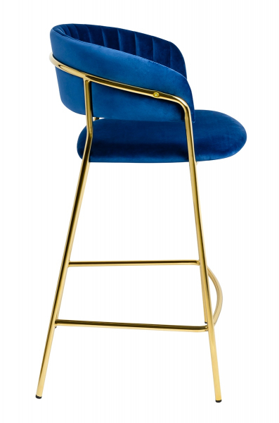 Scaun inalt bar design lux Becci, diverse culori, velur/baza aurie metalica, KH1201100129.74 - King [18]