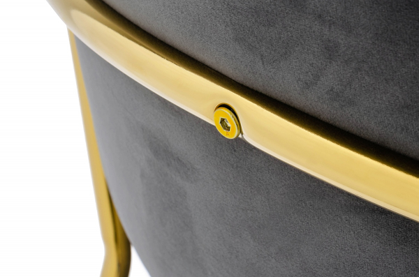 Scaun inalt bar design lux Becci, diverse culori, velur/baza aurie metalica, KH1201100129.74 - King [13]
