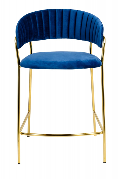 Scaun inalt bar design lux Becci, diverse culori, velur/baza aurie metalica, KH1201100129.74 - King [16]