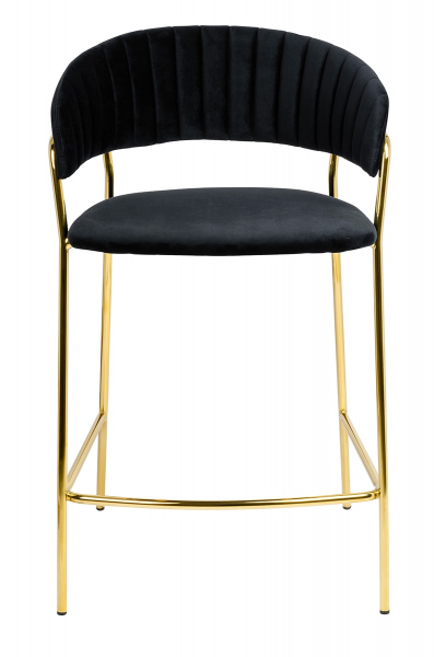 Scaun inalt bar design lux Becci, diverse culori, velur/baza aurie metalica, KH1201100129.74 - King [28]