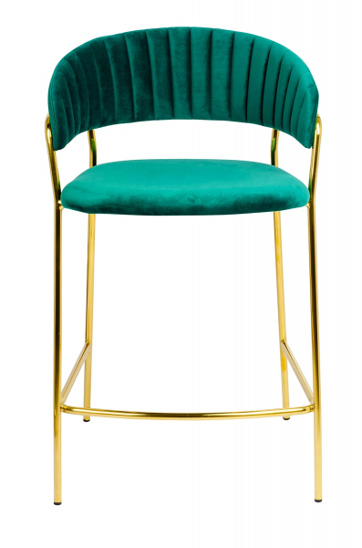 Scaun inalt bar design lux Becci, diverse culori, velur/baza aurie metalica, KH1201100129.74 - King [27]