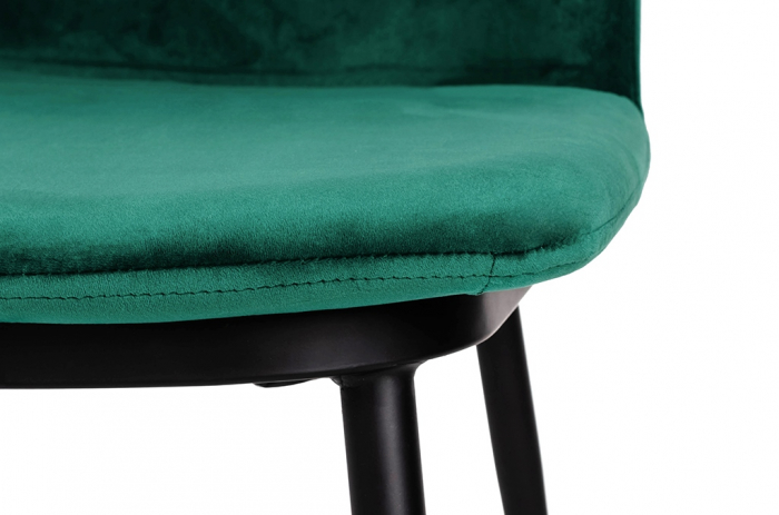 Scaun inalt bar design lux Tito, diverse culori, velur/baza metalica negru satinat cu auriu, KH1202100123.DGREY - King [12]