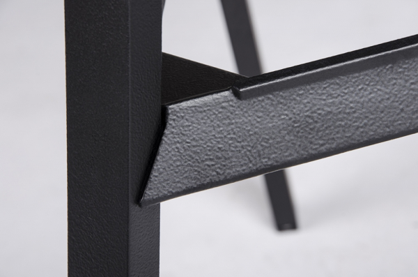 Scaun inalt bar design modern geometric Argus negru, aluminiu, BS-363.BLACK - King [6]