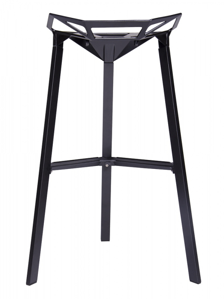 Scaun inalt bar design modern geometric Argus negru, aluminiu, BS-363.BLACK - King [3]