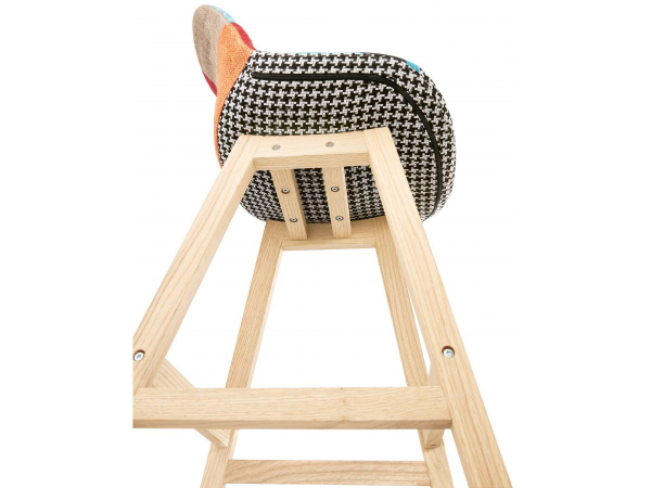 Scaun inalt bar Dion II tapiterie petice, picioare lemn, design scandinav, BS02550DINA - Kokoon [12]