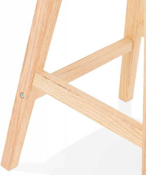 Scaun inalt bar gri Lisa picioare lemn natur, tapiterie microfibra, BS03800DGNA - Kokoon [8]