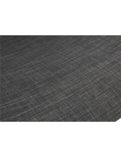 Scaun inalt bar gri Rafi tapiterie material textil / picioare metalice negre otel, BS02380DGBL - Kokoon [6]