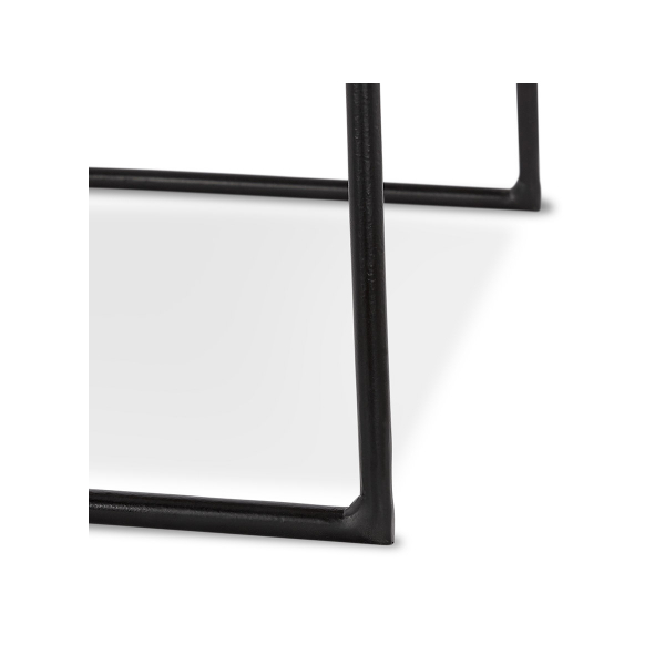 Scaun inalt bar Mert design industrial, sezut lemn acacia, picioare negre otel, BS03410NABL - Kokoon [12]