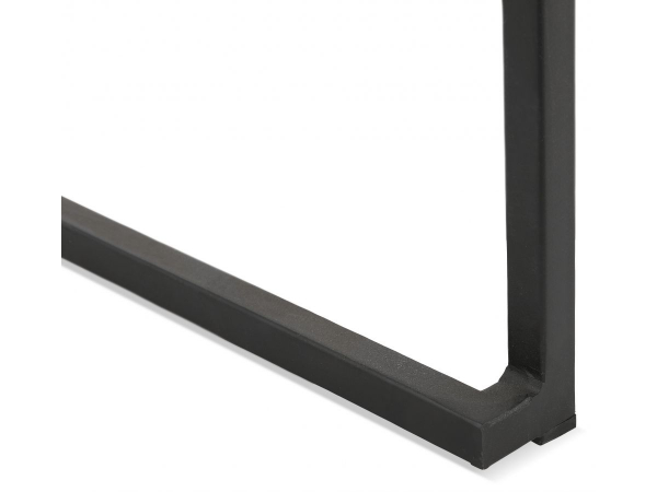 Scaun inalt bar Meto negru in stil industrial cu picioare negre din otel, BS03040BLBL - Kokoon [6]