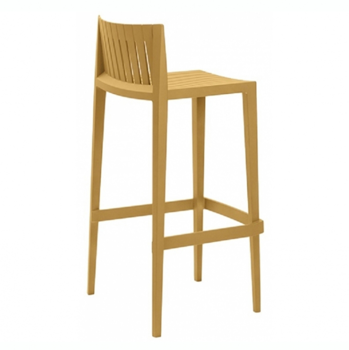 Scaun inalt bar terasa Spritz fara brate 50x46x97 cm, polipropilena, design modern, 56019 - Vondom [4]