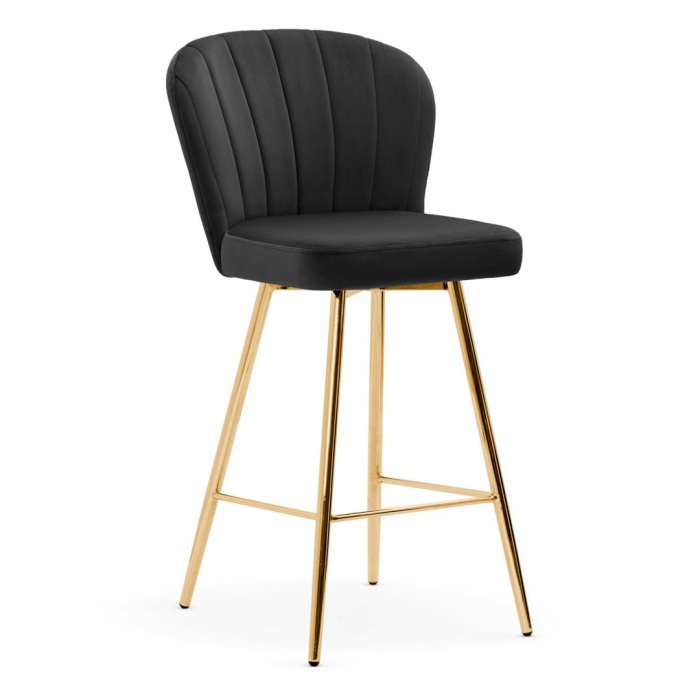Scaun inalt de bar personalizabil Camper, fara cotiere, picioare metal, 70 cm, SHELH7STGR1XXXP - Atreve [10]