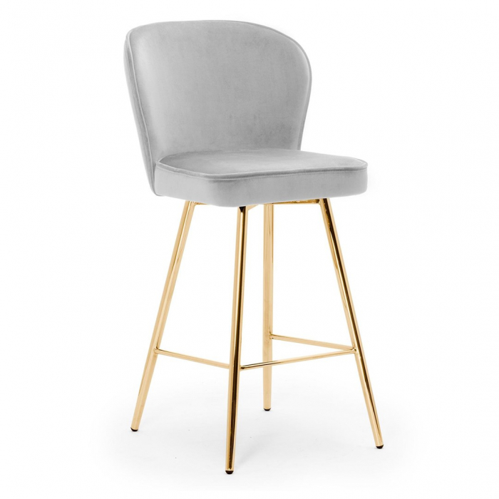 Scaun inalt de bar personalizabil Jakko picioare metal, 87 cm, AINEH8STGR2XXXP - Atreve [3]
