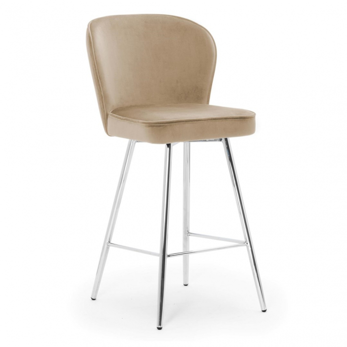 Scaun inalt de bar personalizabil Jakko picioare metal, 87 cm, AINEH8STGR2XXXP - Atreve [8]