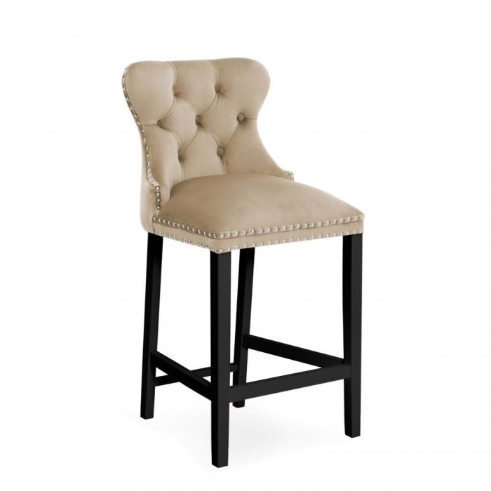 Scaun inalt de bar personalizabil Liam, fara cotiere, picioare lemn, 70 cm, MADAH7STGR2XXXP - Atreve [2]