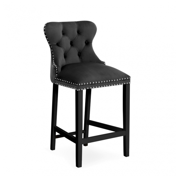 Scaun inalt de bar personalizabil Liam, fara cotiere, picioare lemn, 70 cm, MADAH7STGR2XXXP - Atreve [3]