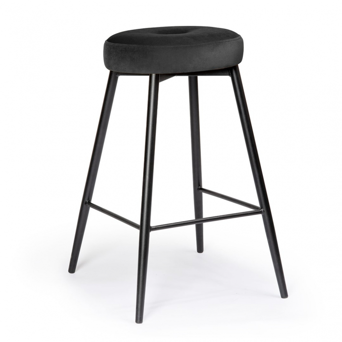 Scaun inalt de bar personalizabil Poppy II, picioare metal 60 cm, CONSH6STGR2XXXP - Atreve [9]