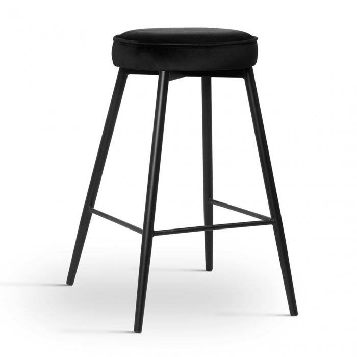 Scaun inalt de bar personalizabil Poppy, picioare metal 60 cm, CIRCH6STGR1XXXP - Atreve [9]