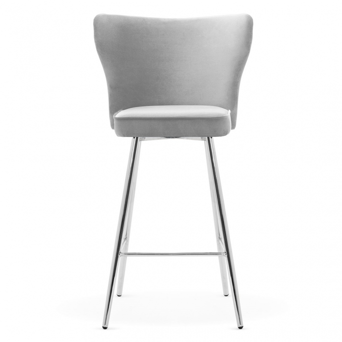 Scaun inalt de bar personalizabil Stefen, fara cotiere, picioare metal, 70 cm, MODEH7STGR2XXXP - Atreve [5]