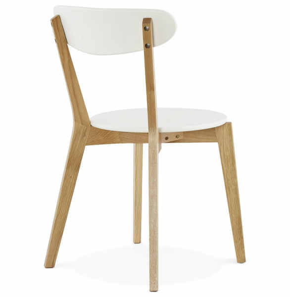 Scaun KAY alb din lemn stil scandinav, CH01380WH - Kokoon [4]