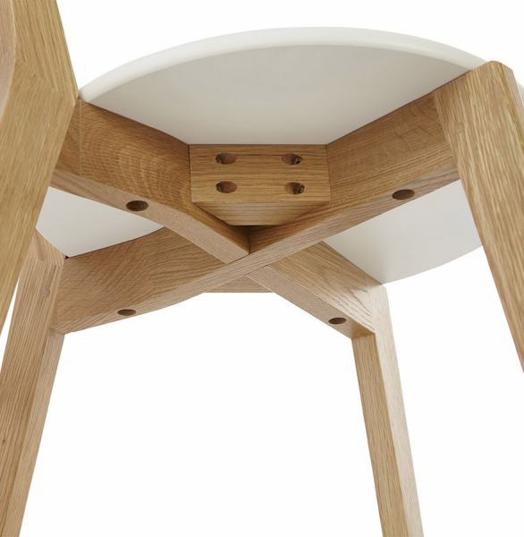 Scaun KAY alb din lemn stil scandinav, CH01380WH - Kokoon [11]