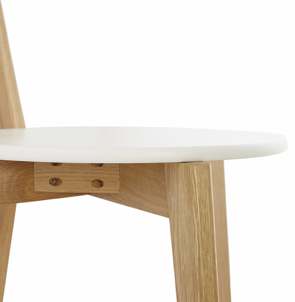 Scaun KAY alb din lemn stil scandinav, CH01380WH - Kokoon [9]