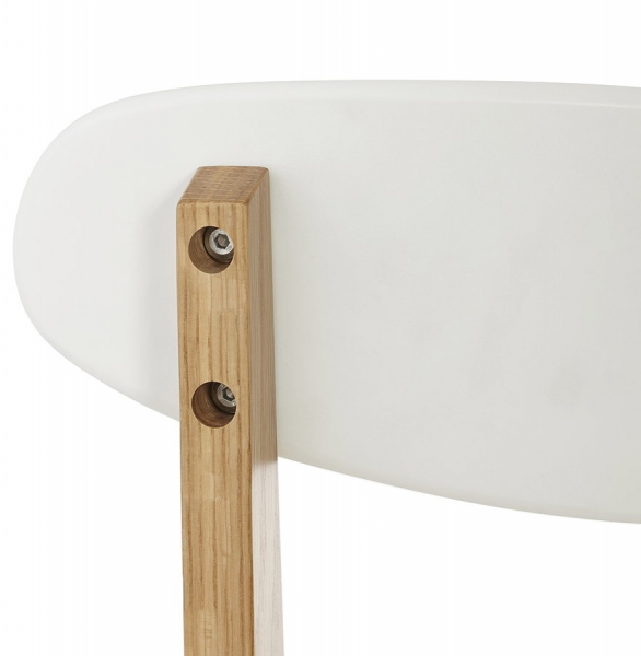 Scaun KAY alb din lemn stil scandinav, CH01380WH - Kokoon [8]