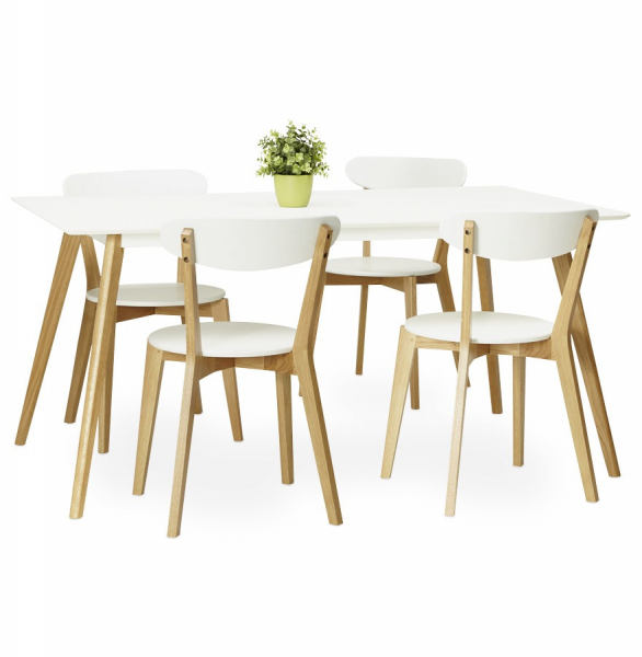 Scaun KAY alb din lemn stil scandinav, CH01380WH - Kokoon [14]