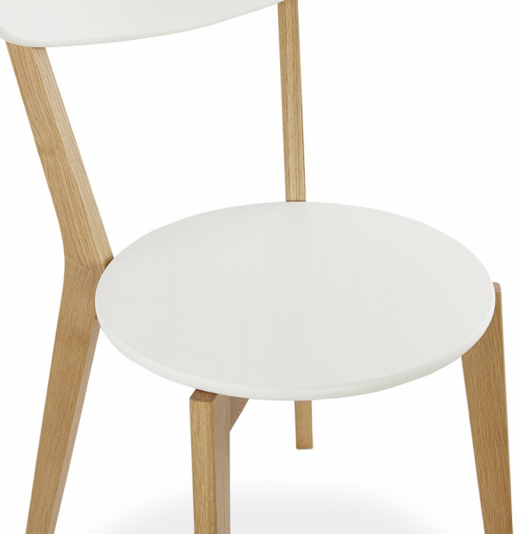 Scaun KAY alb din lemn stil scandinav, CH01380WH - Kokoon [6]