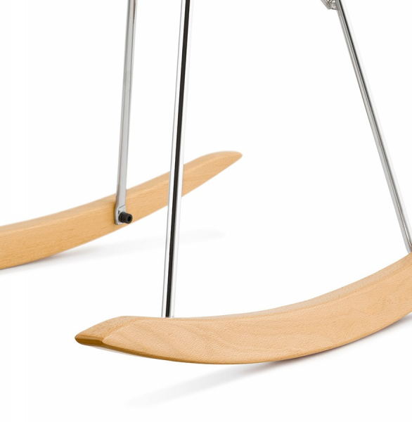 Scaun negru KNEBEL tip balansoar, sezut polipropilena, AC01390BL - Kokoon [10]