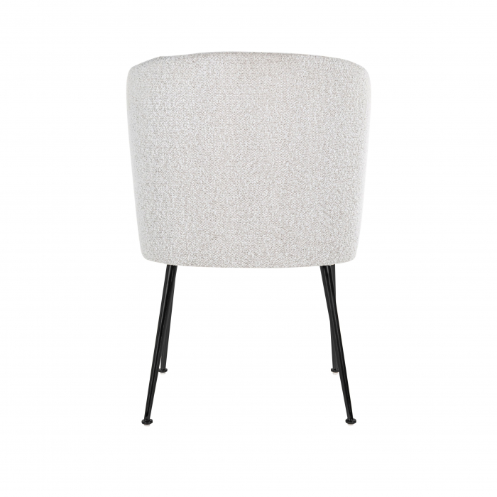 Scaun Fallon White Boucl√© / negru (Copenhaga 900 Boucl√© Alb), S4507 WHITE BOUCLé - Richmond Interiors [3]
