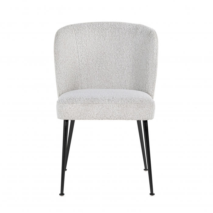 Scaun Fallon White Boucl√© / negru (Copenhaga 900 Boucl√© Alb), S4507 WHITE BOUCLé - Richmond Interiors [4]