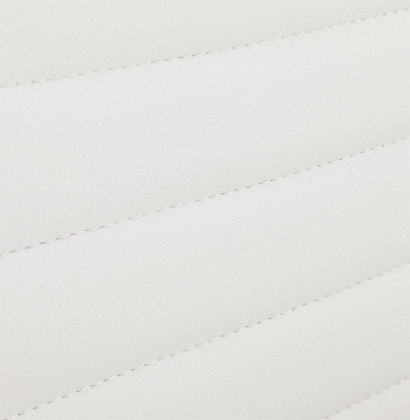 Scaun conferinta alb Yotta design modern, tapitat piele ecologica, baza sanie otel crom, OC00190WH - Kokoon [7]