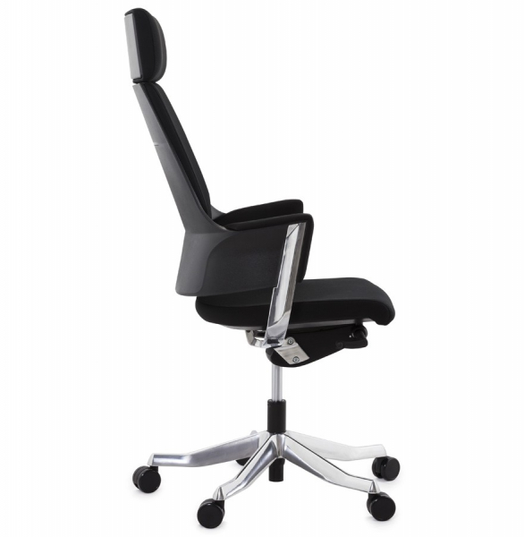 Scaun managerial negru Edwards tapiterie material textil, design modern ergonomic, OC00330BL - Kokoon [3]
