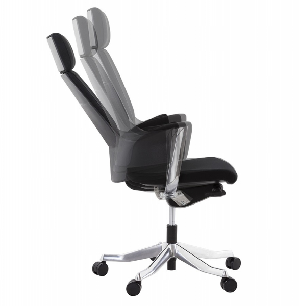 Scaun managerial negru Edwards tapiterie material textil, design modern ergonomic, OC00330BL - Kokoon [8]