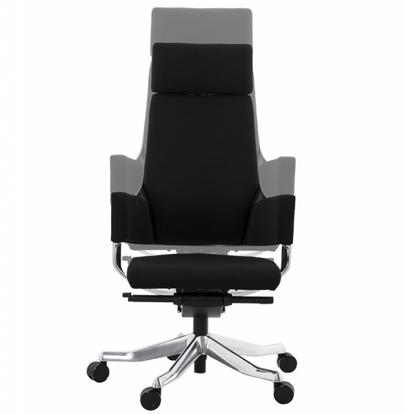 Scaun managerial negru Edwards tapiterie material textil, design modern ergonomic, OC00330BL - Kokoon [7]