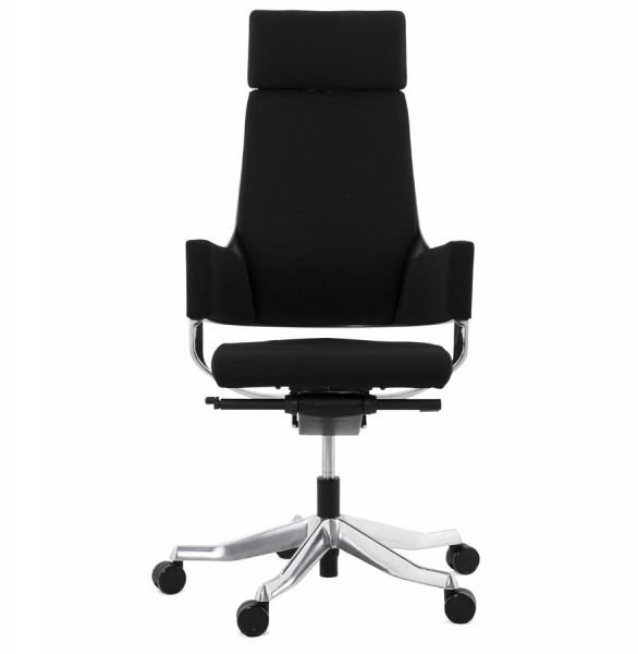 Scaun managerial negru Edwards tapiterie material textil, design modern ergonomic, OC00330BL - Kokoon [2]