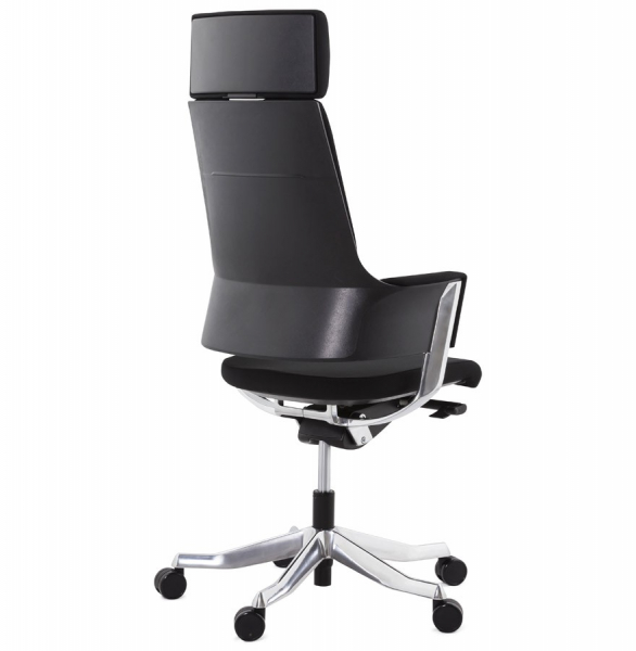 Scaun managerial negru Edwards tapiterie material textil, design modern ergonomic, OC00330BL - Kokoon [4]